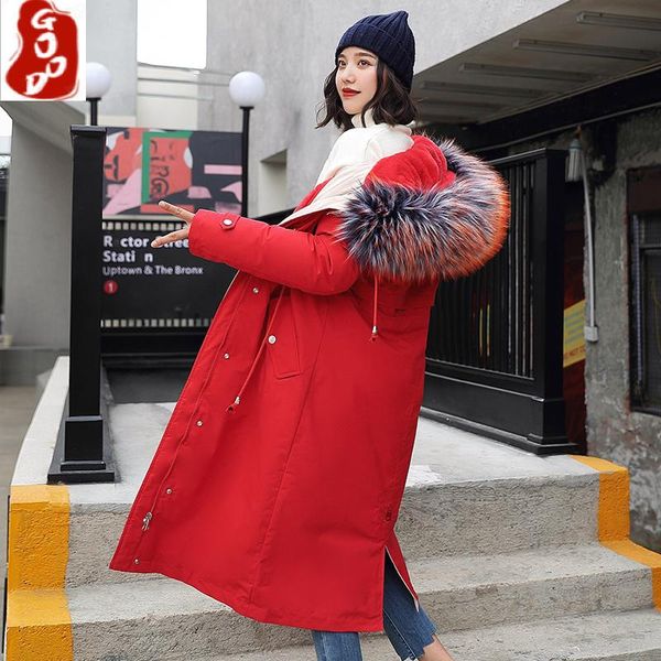 women's fur & faux parka coats winter jacket women wool liner long coat female large hooded outwear warm parkas hiver nyxyg-918, Black
women's fur & faux parka coats winter jacket women wool liner long coat female large hooded outwear warm parkas hiver nyxyg-918, Black