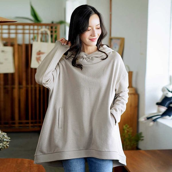 johnature women's hooded sweatshirt, vintage sweater with sponge pocket, solid color, bat sleeve, fall 2021, Black;brown
johnature women's hooded sweatshirt, vintage sweater with sponge pocket, solid color, bat sleeve, fall 2021, Black;brown
