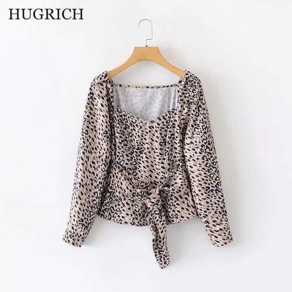 autumn women's blouse retro square neck long sleeve lace up temperament versatile fashion leopard print shirt casual blouses & shirts, White
autumn women's blouse retro square neck long sleeve lace up temperament versatile fashion leopard print shirt casual blouses & shirts, White