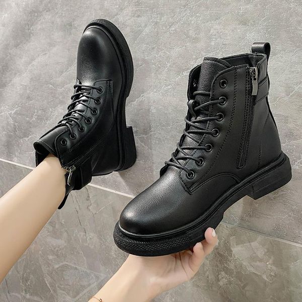 boots women's winter plus velvet 2021 autumn and british style versatile cotton shoes flat snow, Black
boots women's winter plus velvet 2021 autumn and british style versatile cotton shoes flat snow, Black