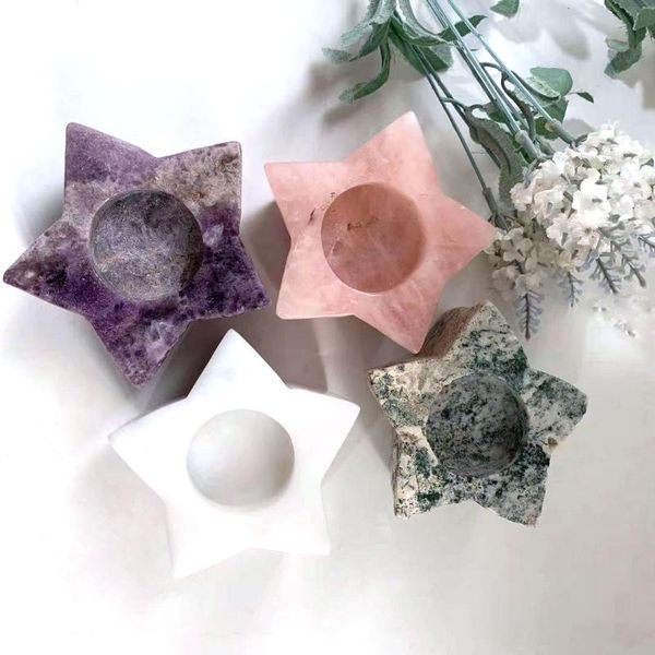 decorative objects & figurines naturel crystal hand crafted beautiful star candlestick for gifts _xcg
decorative objects & figurines naturel crystal hand crafted beautiful star candlestick for gifts _xcg