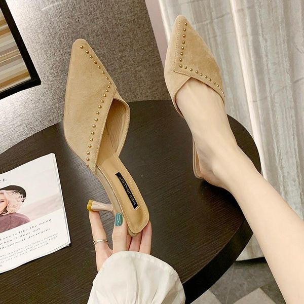 slippers women's fashion stiletto pointed pumps sandals concise elegant high-heeled shoes luxury women designers u24-57, Black
slippers women's fashion stiletto pointed pumps sandals concise elegant high-heeled shoes luxury women designers u24-57, Black