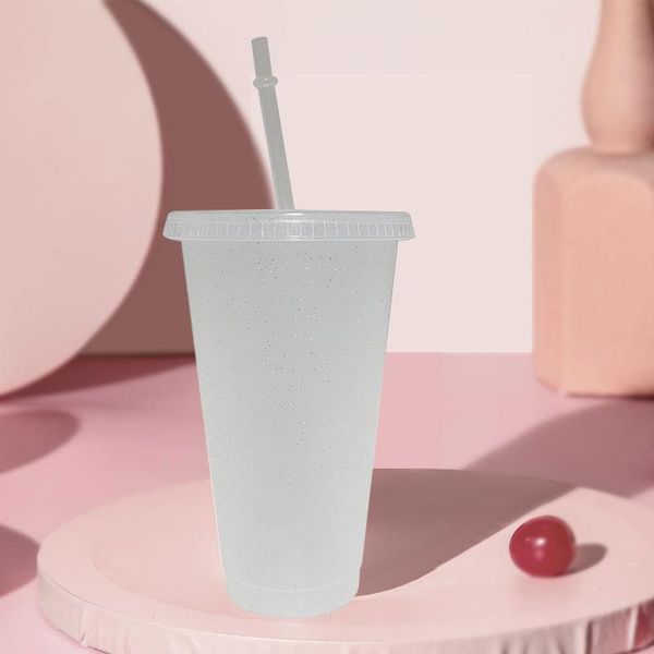 mugs 700ml transparent glitter flash powder straw cup shiny reusable plastic tumbler with lid pure fashion brief coffee
mugs 700ml transparent glitter flash powder straw cup shiny reusable plastic tumbler with lid pure fashion brief coffee