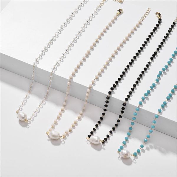 chokers n5534 zwpon faceted glass beaded chain baroque pearl pendant necklace for women choker summer jewelry wholesale, Golden;silver
chokers n5534 zwpon faceted glass beaded chain baroque pearl pendant necklace for women choker summer jewelry wholesale, Golden;silver