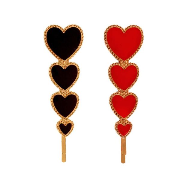 vintage love heart hair clip stylish barrettes fashion accessories for party banquet (red + black) clips
vintage love heart hair clip stylish barrettes fashion accessories for party banquet (red + black) clips