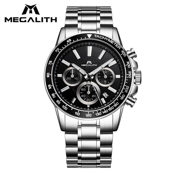 wristwatches mes's watches megalith quartz watch for men waterproof chronograph analogue gents business casual clock, Slivery;brown
wristwatches mes's watches megalith quartz watch for men waterproof chronograph analogue gents business casual clock, Slivery;brown