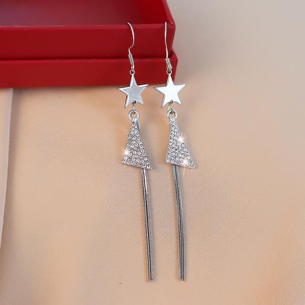 dangle & chandelier luxury women's silver color zircon earrings brincos 2021 temperament shiny long tassel drop bridal wedding jewelry
dangle & chandelier luxury women's silver color zircon earrings brincos 2021 temperament shiny long tassel drop bridal wedding jewelry