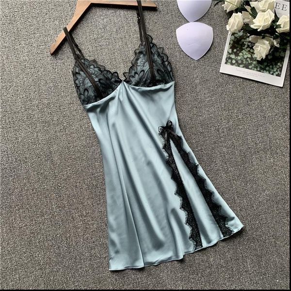 silk nightgown nightwear night women sleepwear dress sleeveless lace sleep shirt home clothes, Black;red
silk nightgown nightwear night women sleepwear dress sleeveless lace sleep shirt home clothes, Black;red