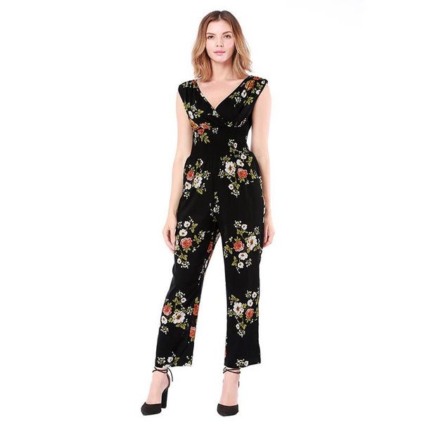 women's jumpsuits & rompers 2021 summer european and american jumpsuit explosion print v-neck trousers for women, Black;white
women's jumpsuits & rompers 2021 summer european and american jumpsuit explosion print v-neck trousers for women, Black;white