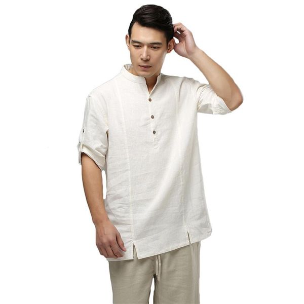 summer fashion linen cotton men's shirts casual shirt half sleeve european size men 3 colors, White;black
summer fashion linen cotton men's shirts casual shirt half sleeve european size men 3 colors, White;black