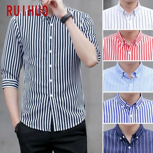 men's casual shirts ruihuo striped for men clothing vintage shirt short sleeve fasion -5xl 2021 arrival, White;black
men's casual shirts ruihuo striped for men clothing vintage shirt short sleeve fasion -5xl 2021 arrival, White;black