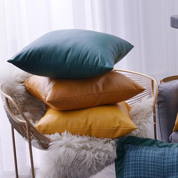 solid pu leather pillowcases home decoration cushions covers for sofa bed car seat pillow cover waterproof throw pillows cushion/decorative
solid pu leather pillowcases home decoration cushions covers for sofa bed car seat pillow cover waterproof throw pillows cushion/decorative