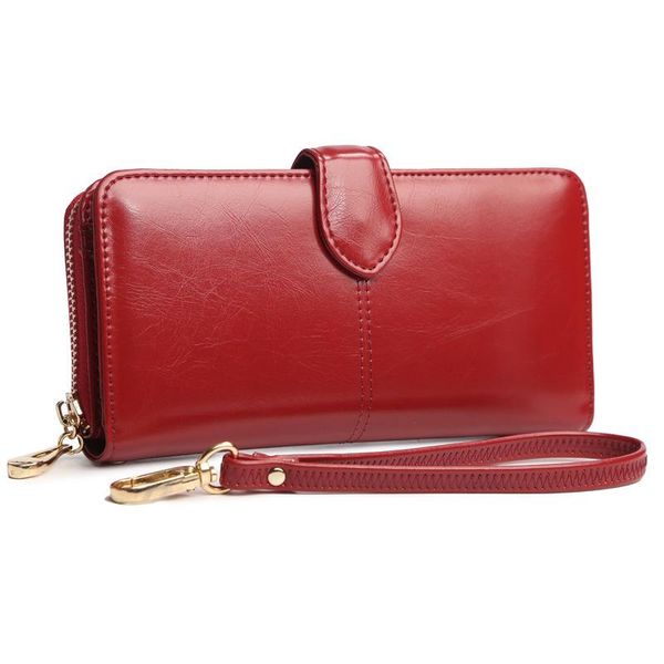 wallets brand leather women wallet coin purse long phone pocket card holder lady clutch carteira feminina, Red;black
wallets brand leather women wallet coin purse long phone pocket card holder lady clutch carteira feminina, Red;black