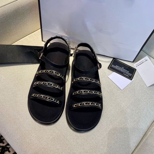 brand wholesale women's fashion sandals designers new summer gold metal chain black white platform shoes leisure office light shoes siz
brand wholesale women's fashion sandals designers new summer gold metal chain black white platform shoes leisure office light shoes siz