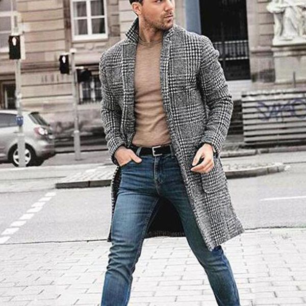 men's wool & blends tang 2021 brand coat suit collar jacket youth retro minimalist long plaid spot slim fashion black white grid
men's wool & blends tang 2021 brand coat suit collar jacket youth retro minimalist long plaid spot slim fashion black white grid