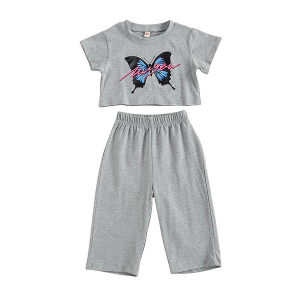 toddler baby girls fashion 2-piece outfit set kids short sleeve butterfly print t-shirt + wide leg pants clothes clothing sets, White
toddler baby girls fashion 2-piece outfit set kids short sleeve butterfly print t-shirt + wide leg pants clothes clothing sets, White