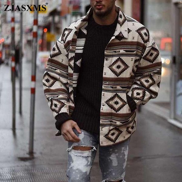 men's jackets autumn print geometric pattern jacket fashion lapel slim single-breasted outwear retro long sleeve office casual coats, Black;brown
men's jackets autumn print geometric pattern jacket fashion lapel slim single-breasted outwear retro long sleeve office casual coats, Black;brown