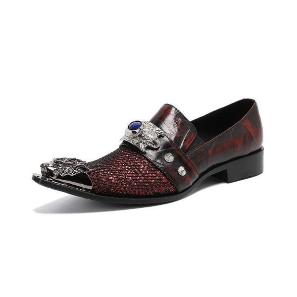 red men real leather shoes man wedding dress pointed toe formal business plus size footwear sapato masculino, Black
red men real leather shoes man wedding dress pointed toe formal business plus size footwear sapato masculino, Black