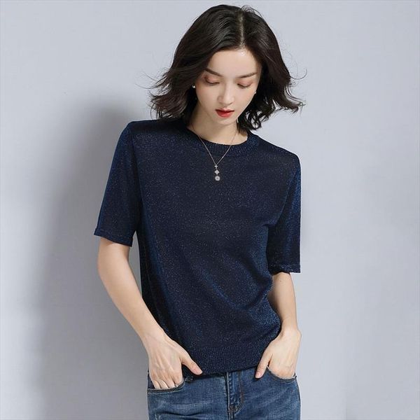 women knitted short sleeve and womens sweater pullovers female jumpers solid color for spring summer, White;black
women knitted short sleeve and womens sweater pullovers female jumpers solid color for spring summer, White;black
