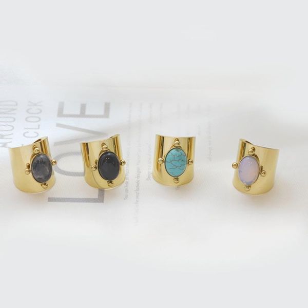 cluster rings statement big black blue natural stone ring female gold metal stainless steel women anillos mujer summer 2021 bague femme, Golden;silver
cluster rings statement big black blue natural stone ring female gold metal stainless steel women anillos mujer summer 2021 bague femme, Golden;silver
