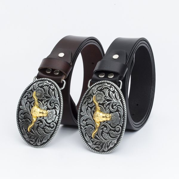 lott junsen fashion personality western jeans belt gold plated tauren men's leather pants, Black;brown
lott junsen fashion personality western jeans belt gold plated tauren men's leather pants, Black;brown
