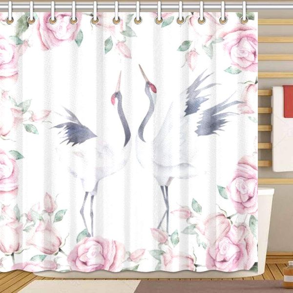 floral rose cranes shower curtain bathroom sets, novelty bath decoration polyester curtain 72 x 72 inches
floral rose cranes shower curtain bathroom sets, novelty bath decoration polyester curtain 72 x 72 inches
