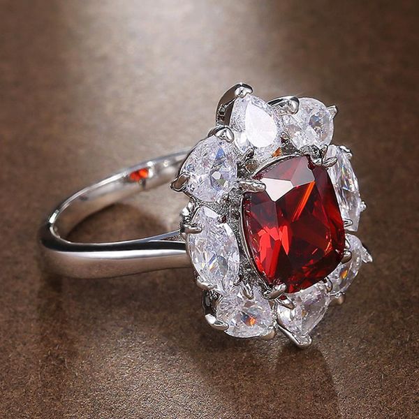 wedding rings huitan luxury women ceremony big red cubic zirconia noble lady party ring elegant accessories jewelry, Slivery;golden
wedding rings huitan luxury women ceremony big red cubic zirconia noble lady party ring elegant accessories jewelry, Slivery;golden