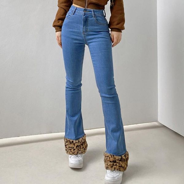 women's jeans flare femme taille haute woman high waist y2k vaqueros mujer cintura pants weila featured leopard pattern stitching blue
women's jeans flare femme taille haute woman high waist y2k vaqueros mujer cintura pants weila featured leopard pattern stitching blue