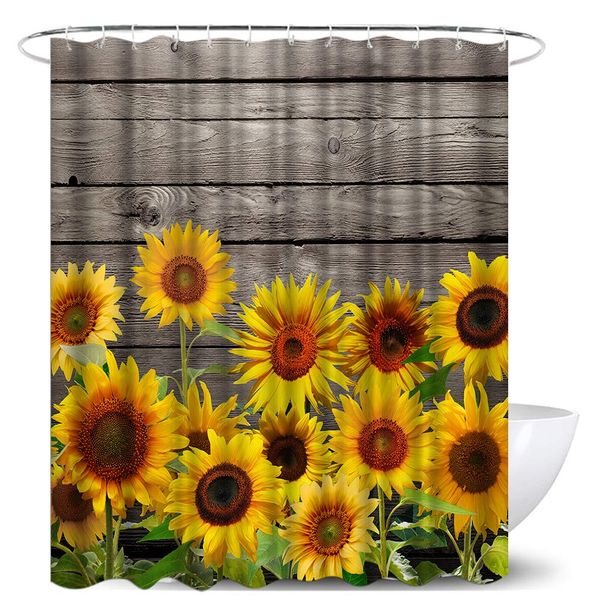 sunflower shower curtain with hooks waterproof rustic farmhouse flower bathroom curtain decor polyester fabric retro bath
sunflower shower curtain with hooks waterproof rustic farmhouse flower bathroom curtain decor polyester fabric retro bath