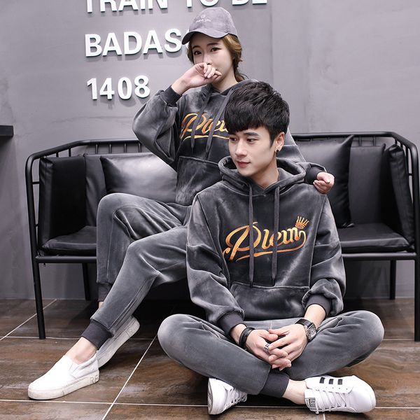 hoodies 2021 gold suit for men women in autumn and winter new plus veet thick sweater korean young casual couple two-piece tide, Black
hoodies 2021 gold suit for men women in autumn and winter new plus veet thick sweater korean young casual couple two-piece tide, Black