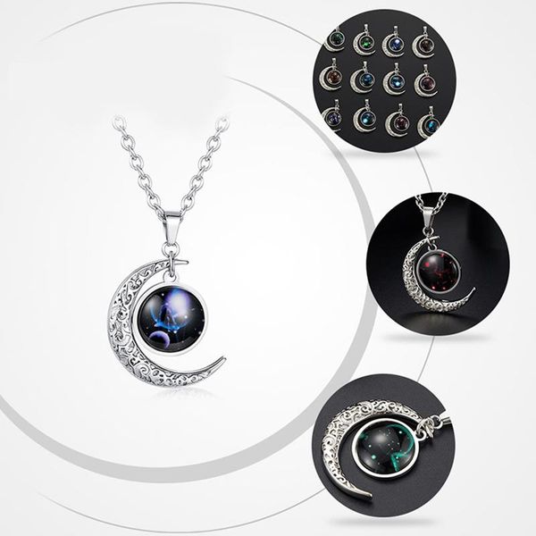 pendant necklaces moon round zodiac signpendants 12 constellation necklace mens stainless steel male accessories simple 2021 chains, Silver
pendant necklaces moon round zodiac signpendants 12 constellation necklace mens stainless steel male accessories simple 2021 chains, Silver