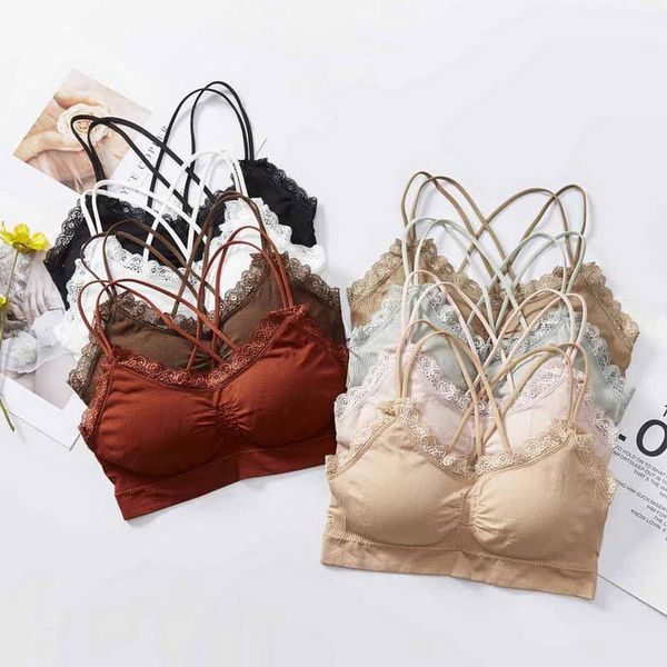 yoga outfit lace bra women lingerie cross back wireless ladies underwear home wear comfortable leisure girl padded soft crop
yoga outfit lace bra women lingerie cross back wireless ladies underwear home wear comfortable leisure girl padded soft crop