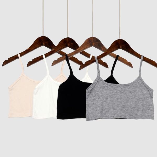 women tank crop seamless underwear female crop lingerie intimates no chest pad solid color camisole femme fashion, White
women tank crop seamless underwear female crop lingerie intimates no chest pad solid color camisole femme fashion, White
