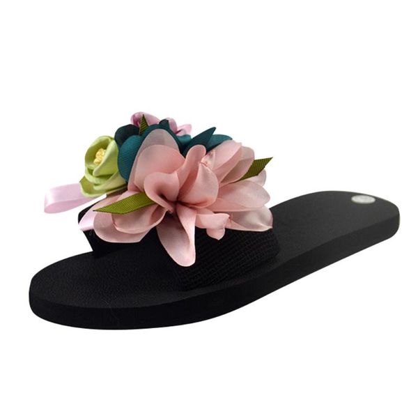 women's slippers mules casual shoes women bohemian flower flat soft slipper sandals non-slip beach fashion, Black
women's slippers mules casual shoes women bohemian flower flat soft slipper sandals non-slip beach fashion, Black