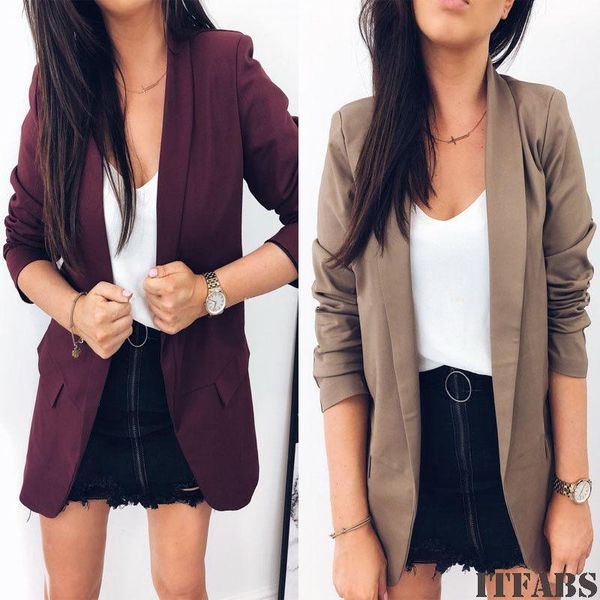 women's suits & blazers autumn women ladies quilted slim casual business long sleeve blazer suit office lady outwear fashion, White;black
women's suits & blazers autumn women ladies quilted slim casual business long sleeve blazer suit office lady outwear fashion, White;black