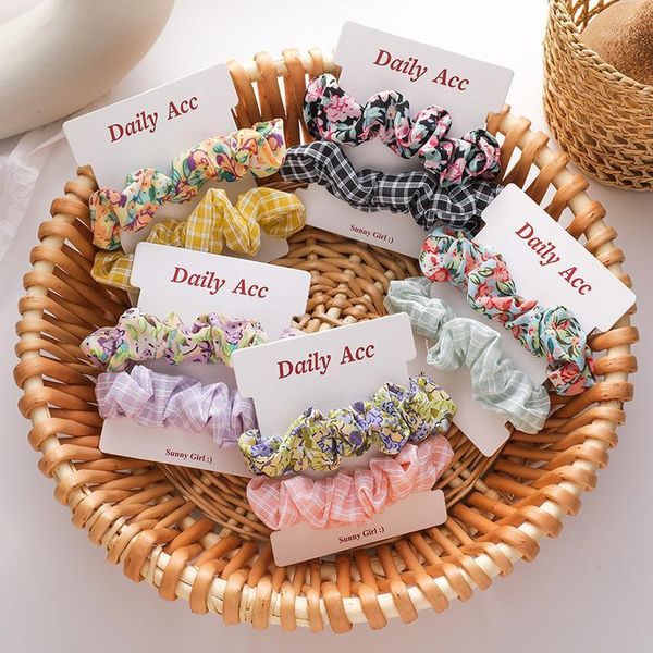 pcs/set plaid floral fabric large intestine hair tie cute simple sweet gir head rope for women fashion accessories1
pcs/set plaid floral fabric large intestine hair tie cute simple sweet gir head rope for women fashion accessories1