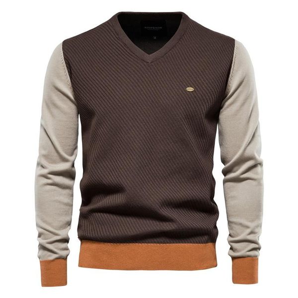 men's sweaters 2021 autumn winter v-neck sweater casual fashion patchwork color long sleeve pullovers 3 colors male warm ribbed cuffs k, White;black
men's sweaters 2021 autumn winter v-neck sweater casual fashion patchwork color long sleeve pullovers 3 colors male warm ribbed cuffs k, White;black