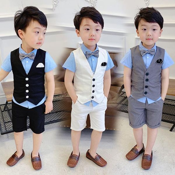 clothing sets 4 pcs summer vset shorts shirt tie fashion boy formal vest wedding outfit vestidos child suits for prom party cool white
clothing sets 4 pcs summer vset shorts shirt tie fashion boy formal vest wedding outfit vestidos child suits for prom party cool white
