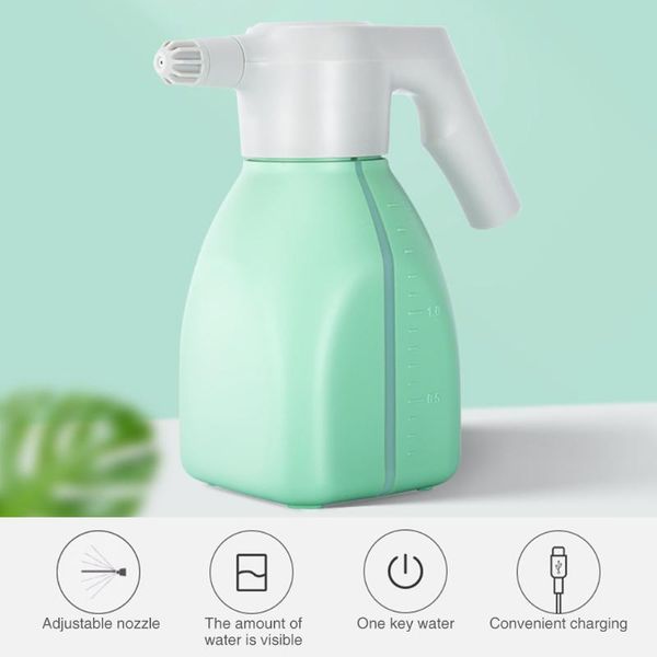 1.5l watering can electric spray bottle adjustable spout portable automatic usb rechargeable home gardening plant atomizer equipments
1.5l watering can electric spray bottle adjustable spout portable automatic usb rechargeable home gardening plant atomizer equipments