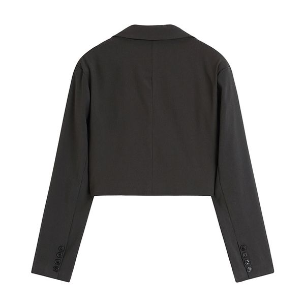women's leather & faux jacket fashion inglaterra solid color short blazers vintage loog female sleeve outerwear chic n53z, Black
women's leather & faux jacket fashion inglaterra solid color short blazers vintage loog female sleeve outerwear chic n53z, Black