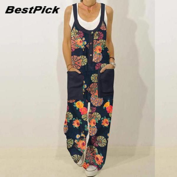 women's jumpsuits & rompers fashion cotton linen print women jumpsuit loose plus size sleeveless one-piece overalls for 5xl woman rompe, Black;white
women's jumpsuits & rompers fashion cotton linen print women jumpsuit loose plus size sleeveless one-piece overalls for 5xl woman rompe, Black;white