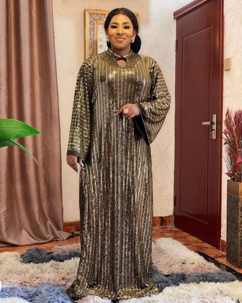 gold sequined african women's large size dress muslim abaya spring 2021 fashion long sleeve clothing vestidos ethnic, Red
gold sequined african women's large size dress muslim abaya spring 2021 fashion long sleeve clothing vestidos ethnic, Red
