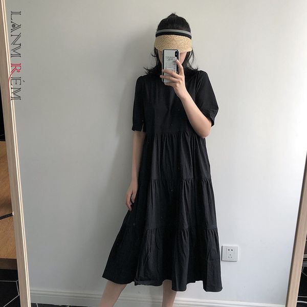 women black bid-long dress arrivals round neck short sleeve loose fit fashion tide spring autumn 2e1549 210507, Black;gray
women black bid-long dress arrivals round neck short sleeve loose fit fashion tide spring autumn 2e1549 210507, Black;gray
