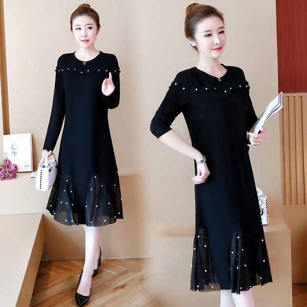 women beaded mesh plus size l-5xl dress xxl xxxl 3xl xxxxl 4xl long sleeve spring autumn winter blouse blusa loose clothes casual dresses, Black;gray
women beaded mesh plus size l-5xl dress xxl xxxl 3xl xxxxl 4xl long sleeve spring autumn winter blouse blusa loose clothes casual dresses, Black;gray