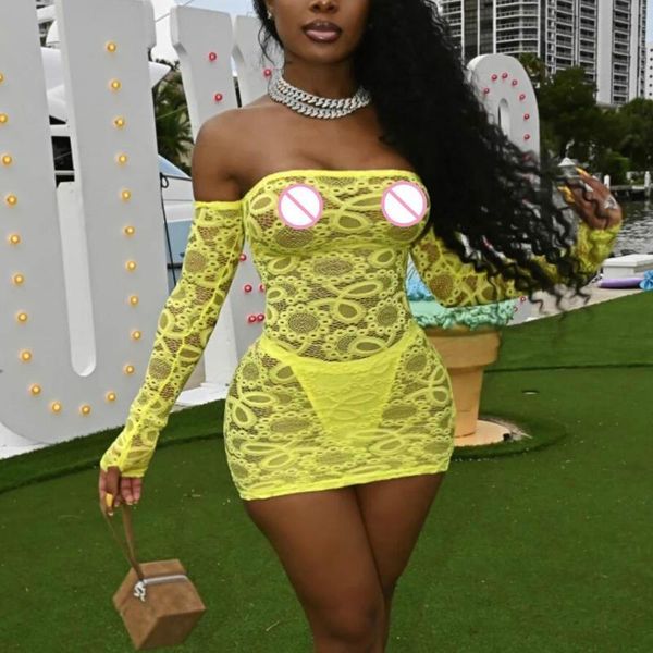 casual dresses bkld off the shoulder dress 2021 autumn women transparent lace long sleeve bodycon party night club mini with panties, Black;gray
casual dresses bkld off the shoulder dress 2021 autumn women transparent lace long sleeve bodycon party night club mini with panties, Black;gray