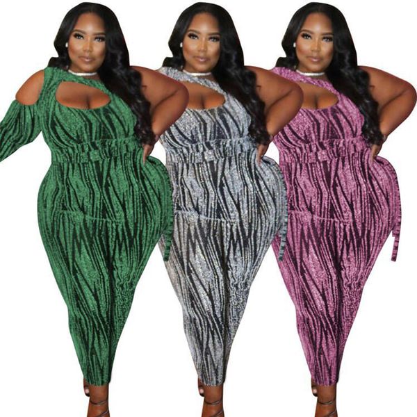 women clothing plus size jumpsuit romper elegant bronzing gold one shoulder full sleeve outfit dropshipping wholesale, Black
women clothing plus size jumpsuit romper elegant bronzing gold one shoulder full sleeve outfit dropshipping wholesale, Black