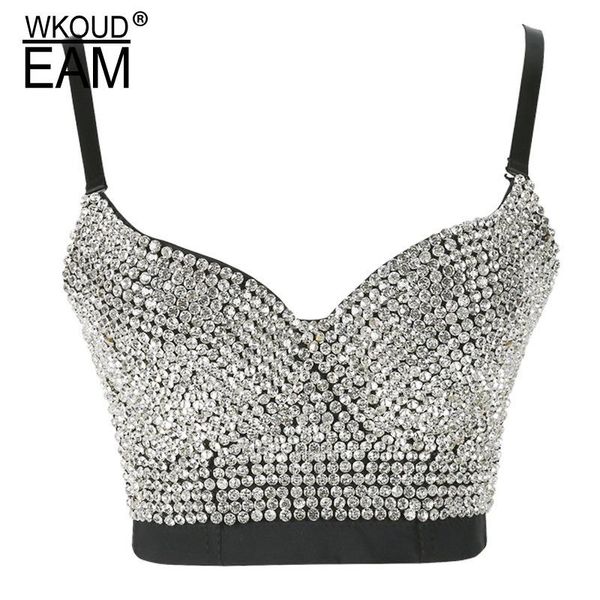 women's tanks & camis wkoud 2022 beaded underwear for women flash drilling temperament tube fashion vest lady tide pf279, White
women's tanks & camis wkoud 2022 beaded underwear for women flash drilling temperament tube fashion vest lady tide pf279, White