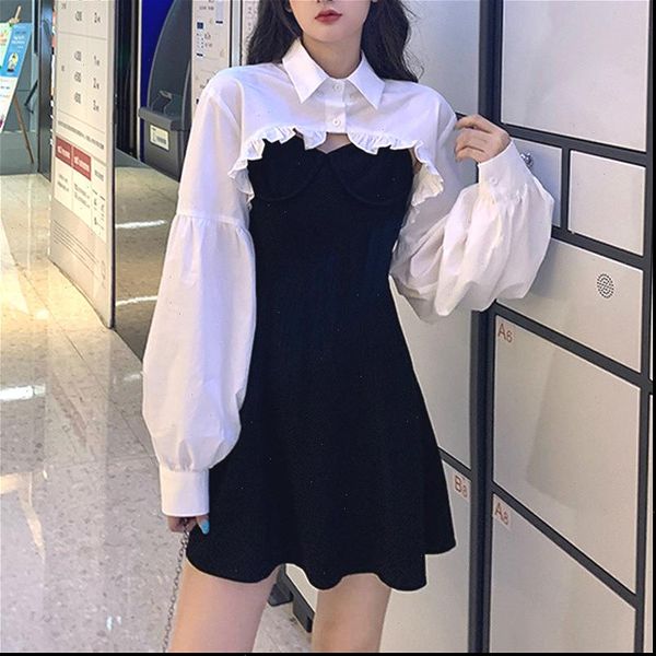 elegant womens dress party women long sleeve sweet empire high street mini gothic y2k korean autumn female outfits, Black;gray
elegant womens dress party women long sleeve sweet empire high street mini gothic y2k korean autumn female outfits, Black;gray