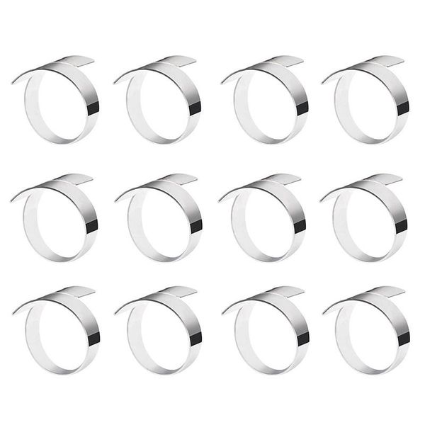 napkin rings 12 pcs el restaurants creative metal ring simple mouth cloth buckle