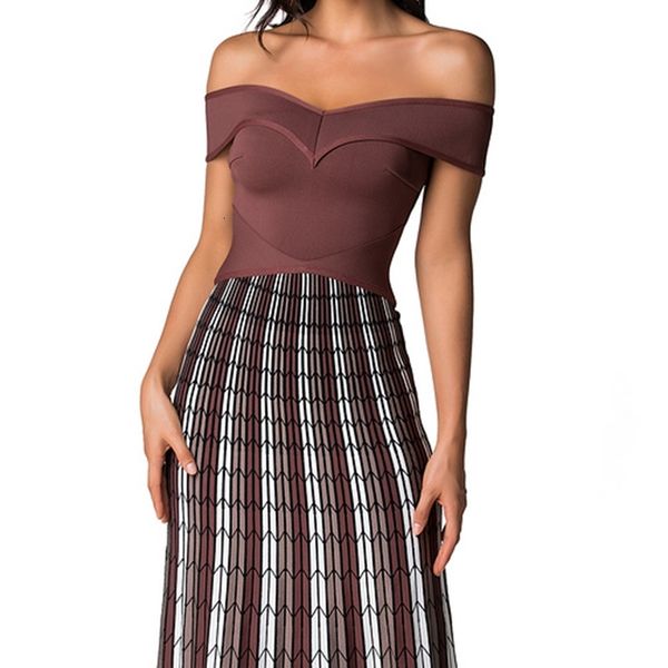 dress celebrity off the shoulder striped slach neck rayon bandage cocktail party, Black;gray
dress celebrity off the shoulder striped slach neck rayon bandage cocktail party, Black;gray